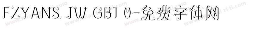 FZYANS_JW GB1 0字体转换